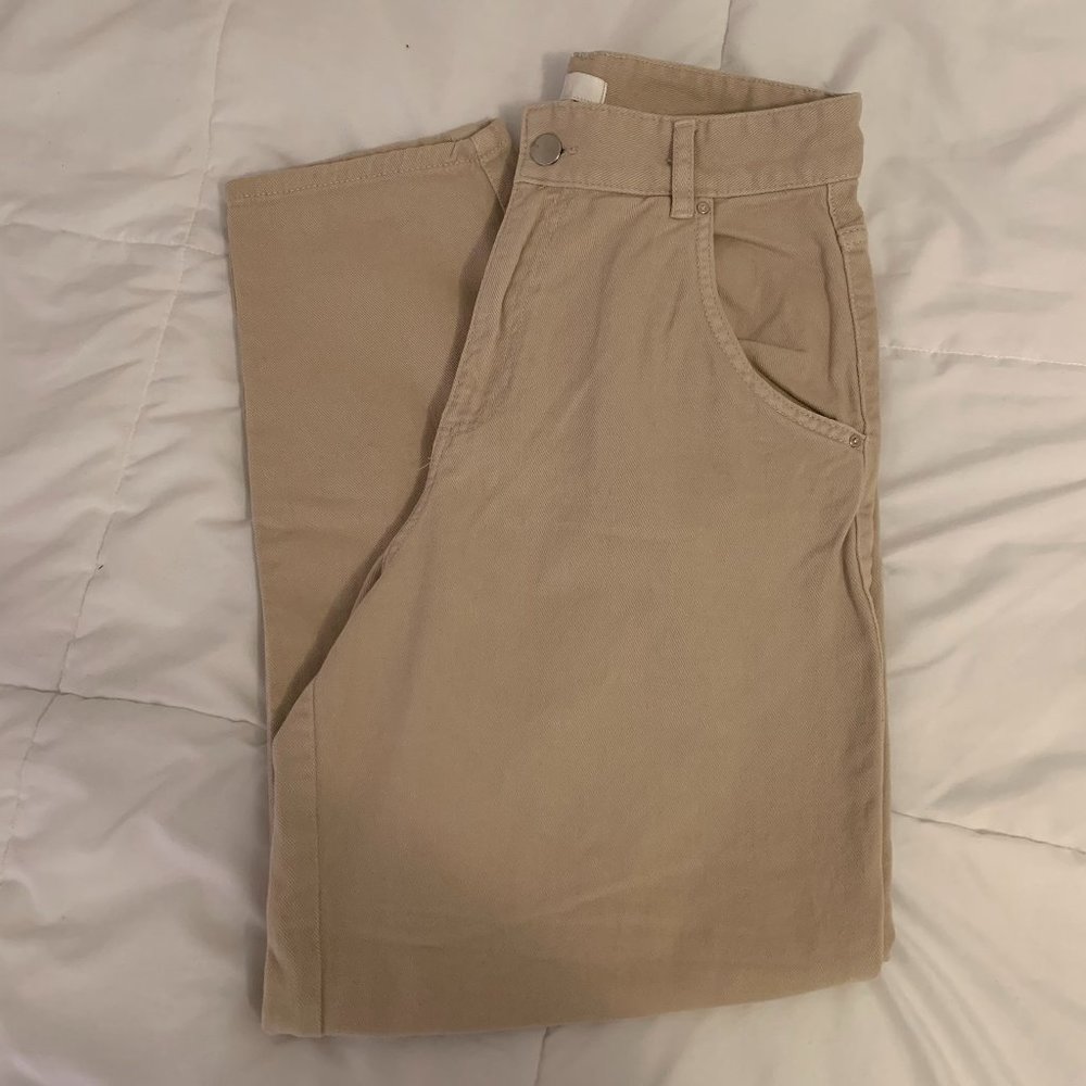 H&M Mom Loose-fit Twill Pants